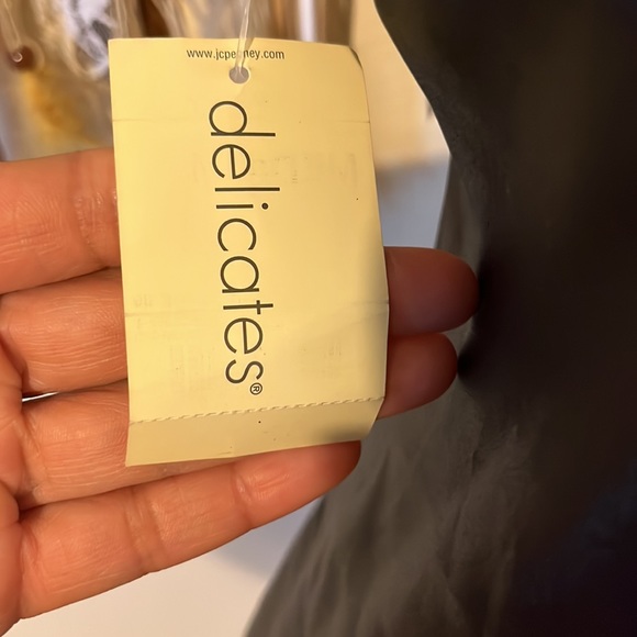 NWT - Satin Black Lingerie Slip Dress by Delicates / Size Medium - Picture 7 of 9